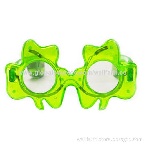LED Clover Flower Sunglasses for Funky Party